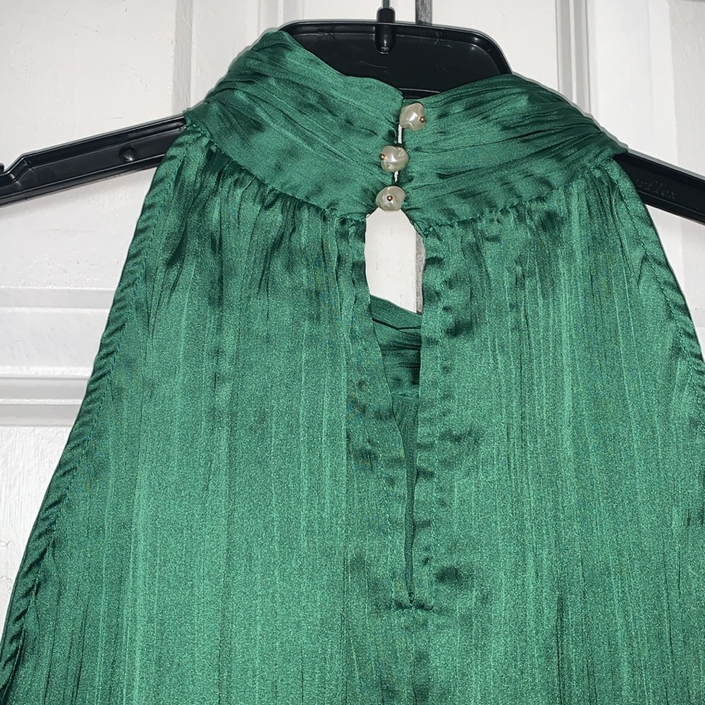 MANGO NWT Halter-neck pleated top - Picture 9 of 15
